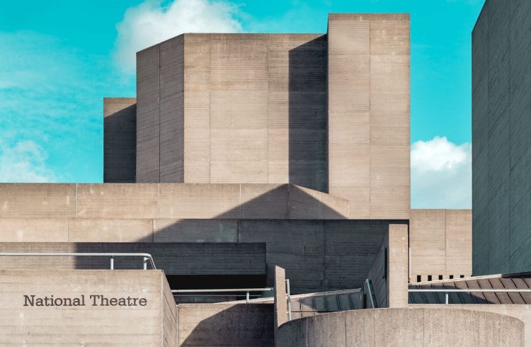 National Theatre exterior staircase from west