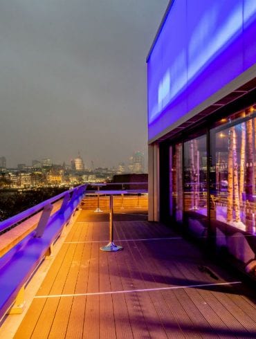 The Buffini Chao Deck terrace looking east to St Paul's