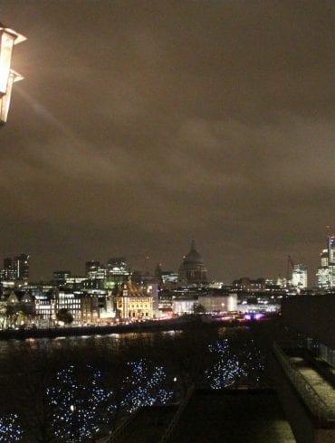 On the terrace of the Buffini Chao Deck looking towards St Paul's