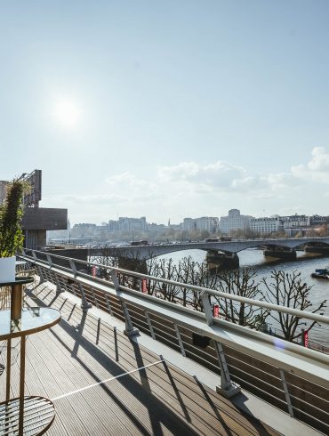 View from The Buffini Chao Deck at the National Theatre